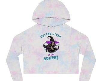 Weirdo Witch Women&#39;s Crop Top Hoodie by Sweet Chariot