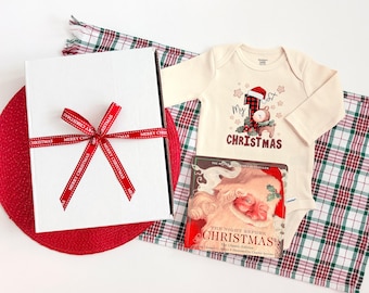 My First Christmas Baby Gift Box - Holiday Onesie® & The Night Before Christmas Book