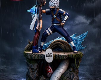 Fan-Made Young Ninja & Kunoichi Farewell Diorama | Hand-Painted Anime Statue 1/6 Scale