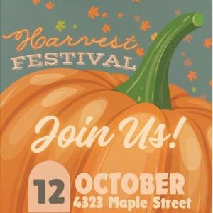 Harvest Festival Flyer Template