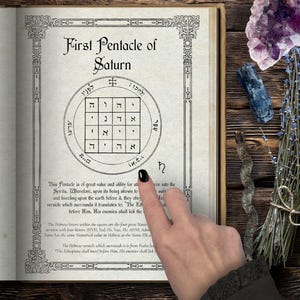 Printable Key of Solomon | Pagan Planetary Pentacles | Occult Magic Symbols | Digital Download | Witchcraft Grimoire Pages | Book of Shadows