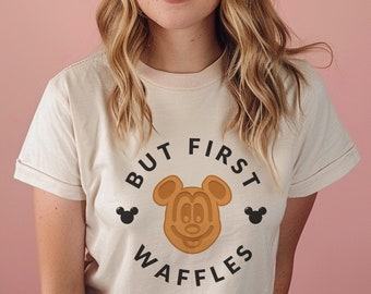 Mickey Waffle, Disney Food, Disney Vacation Shirt, Disney Shirts, Comfort Colors Unisex Garment-Dyed Light T-shirt