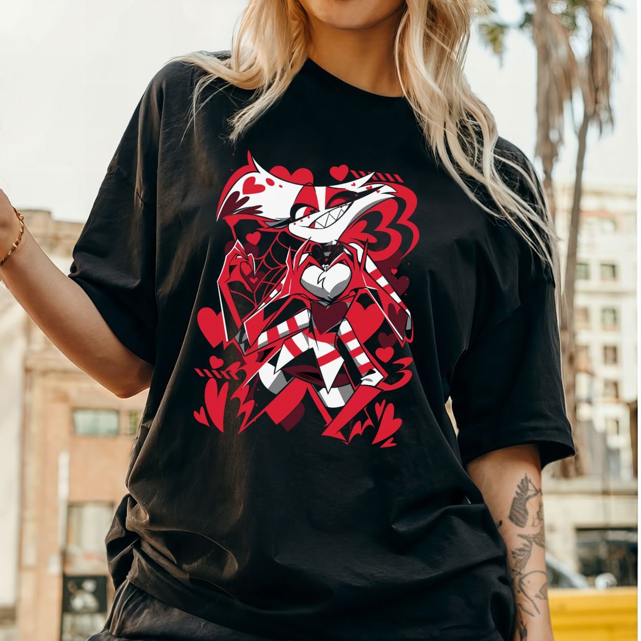 Hazbin Hotel T-shirt | Angel Dust Hazbin Hotel | Alastor