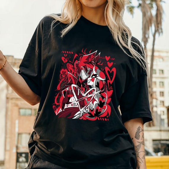 ハズビン ホテル T シャツ | アラスター バレンタイン シャツ