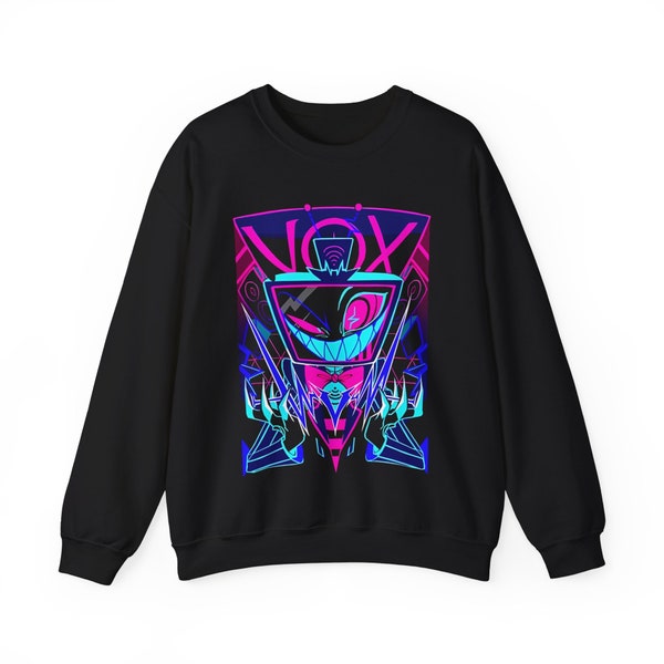 Hazbin Hotel Crewneck Sweater | Vox Hazbin Hotel | Hazbin Hotel Cosplay | Trending Sweaters