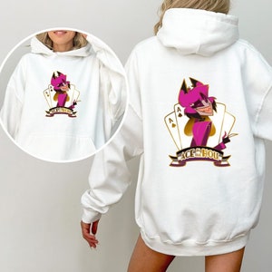 Alastor Hazbin Hotel Hooded Sweatshirt | Spring Streetwear | Oversized Hoodie | Hazbin Hotel | Ace | Trendy | Alastor