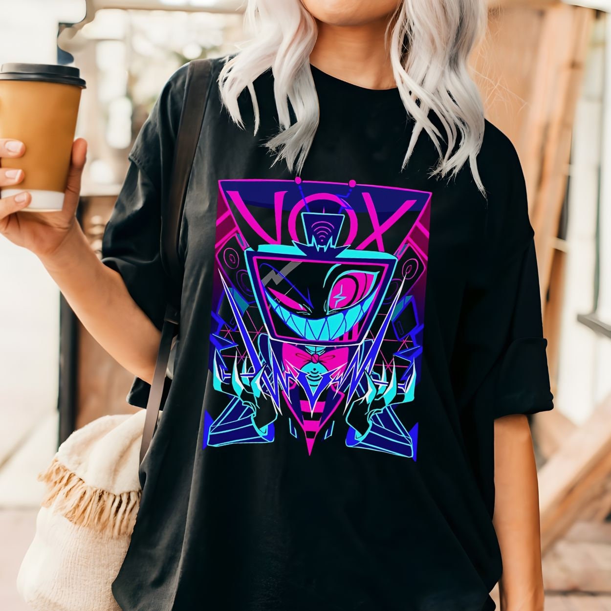 Hazbin Hotel Tシャツ ハズビンホテル ヴォックス ヴァレンティノ ハズビンホテル ヴォックス Tシャツ S - メルカリ