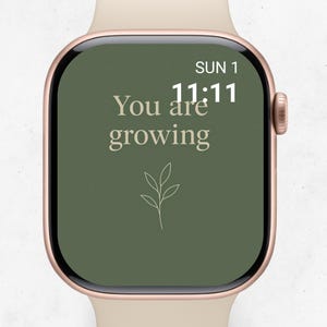 Daily Motivation Apple Watch Face | Minimal Aesthetic Apple Watch wallpapers - Positive Energy Every Day