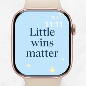 Daily Motivation Apple Watch Face | Minimal Aesthetic Apple Watch wallpapers - Positive Energy Every Day