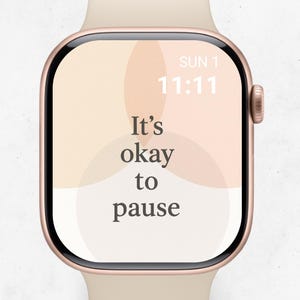 Daily Motivation Apple Watch Face | Minimal Aesthetic Apple Watch wallpapers - Positive Energy Every Day