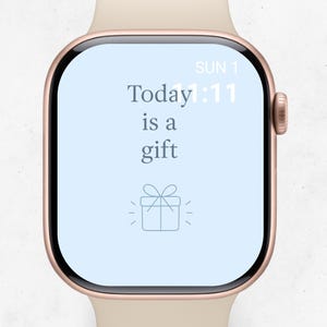 Daily Motivation Apple Watch Face | Minimal Aesthetic Apple Watch wallpapers - Positive Energy Every Day