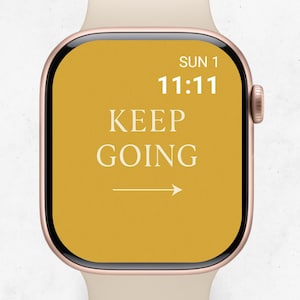 Daily Motivation Apple Watch Face | Minimal Aesthetic Apple Watch wallpapers - Positive Energy Every Day