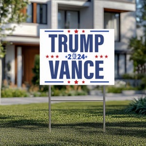 Trump For President Yard Sign, Trump Vance 2024, Presidential Election 2024, Donald Trump Lawn Sign, Trump Vance Yard Sign, Trump Supporter