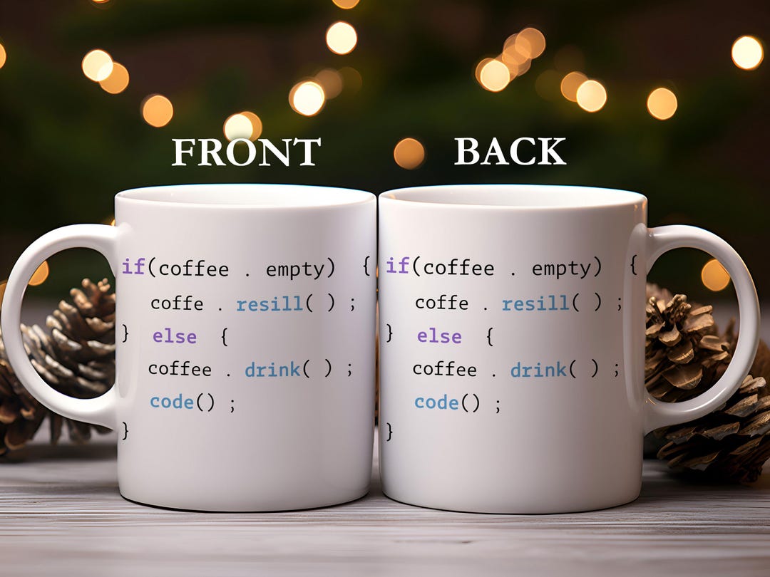 Programmer Mug, Funny If-else Mug, Coding Joke Cup, Geek Programmer Cup ...