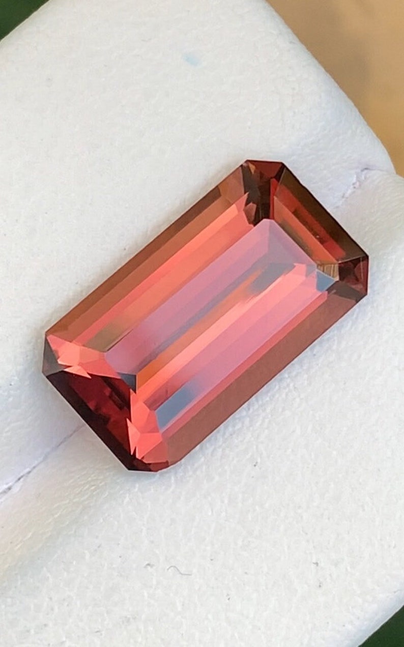 5.2 CTS Emerald Cut Beautiful Colour of Tourmaline from Africa image 2