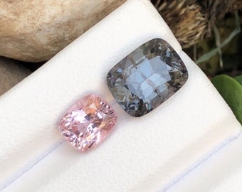 5.8 CTS Beautiful Lustrous Top Quality Spinels Pink And Gray