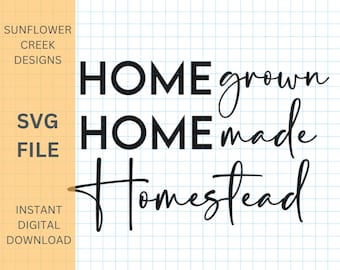 自家製の自家製ホームステッド svg、ホームステッド、デジタルダウンロード、