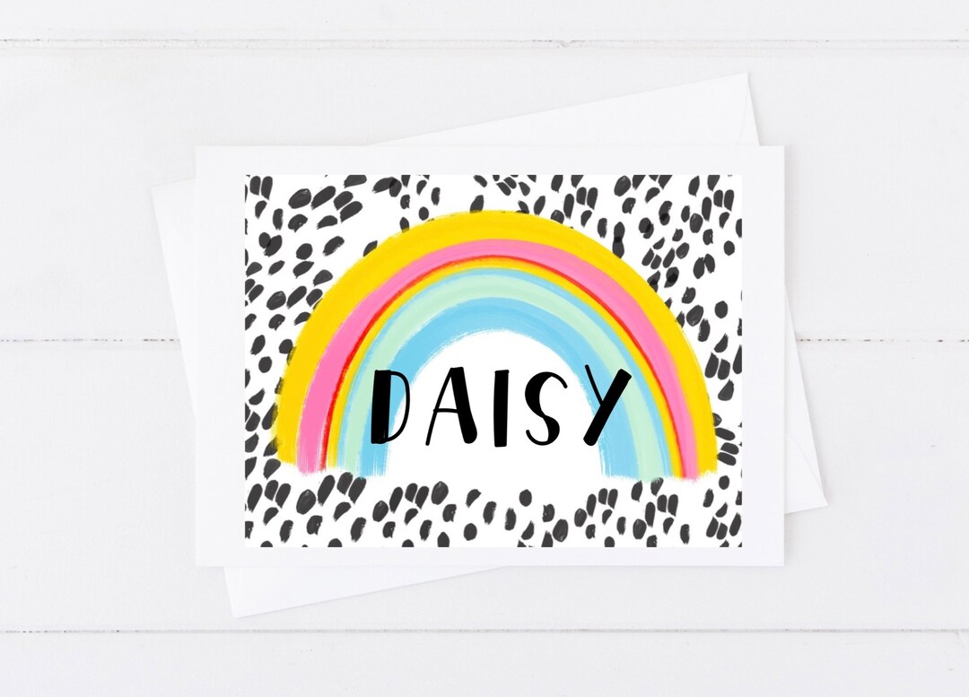 Rainbow Note Card Set: Personalized Stationery, Thank You Cards - Etsy