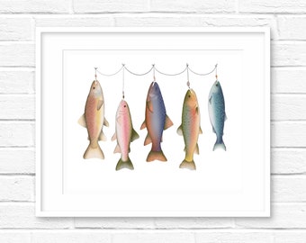 PRINTABLE Gone Fishing | Digital Download | Instant Download | Wall Art | Art Print