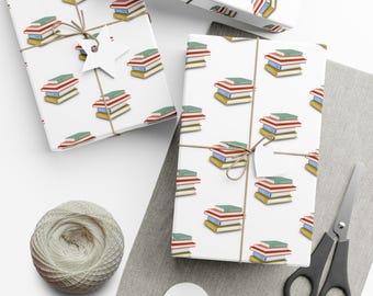 Book Stack Gift Wrap: Bookworm Librarian Teacher Gifts