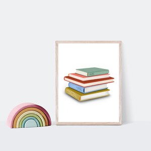 AFDRUKBAAR boekenliefhebber | Digitale download | Direct downloaden | Kunst aan de muur bibliothecaris | Bibliotheekkunstafdruk | Boekenwurmcadeaus