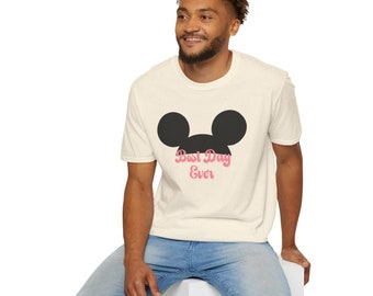 Best Day Ever || Disney Magic Kingdom Unisex Softstyle T-Shirt | Disney Vacation | Matchign Disney Shirt