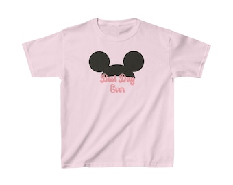 Beste dag ooit || Disney Magic Kingdom Kids Heavy Cotton™ T-shirt || Disney-shirt voor kinderen || Disneyland || Disney-vakantie