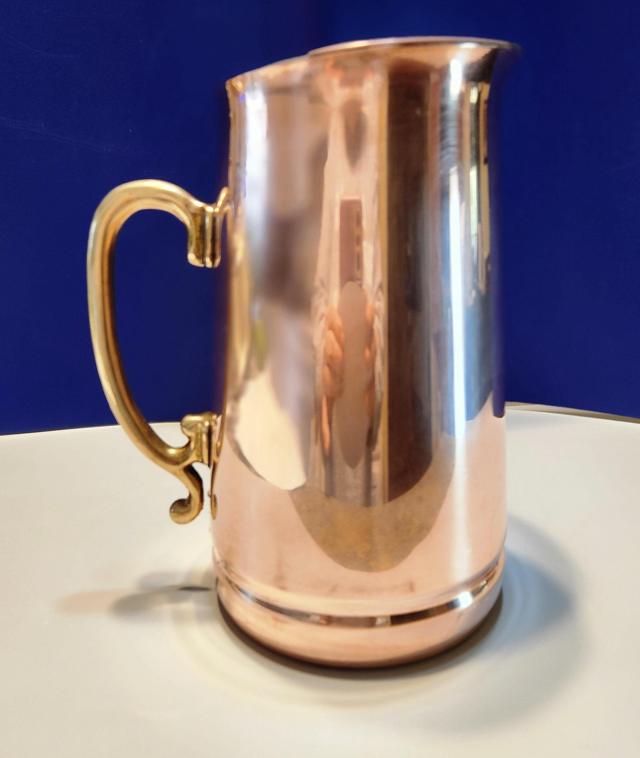 Copper Pitcher with 2 Glasses main image 1
