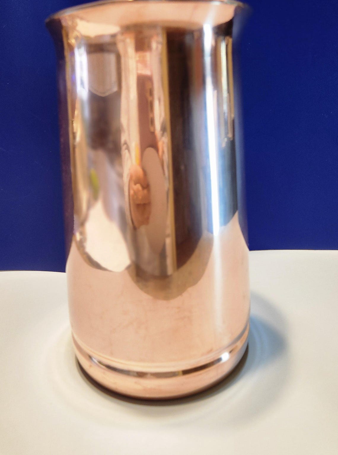 Copper Pitcher with 2 Glasses