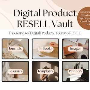 Digital Product Resell Vault, Thousands of Done-For-You Digital Products, Passive Income, Master Resell + Private Label Rights, MRR & PLR