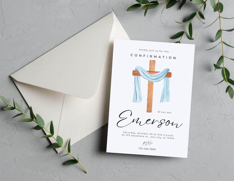 Custom Confirmation Invitation: Minimalist Design (digital Download) - Etsy