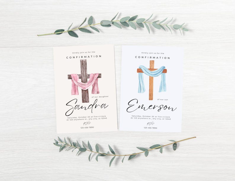 Custom Confirmation Invitation: Minimalist Design (digital Download) - Etsy
