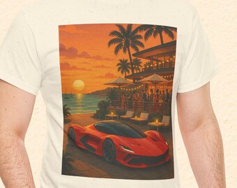 Ferrari F80 T Shirt | Italian T Shirt | Gift for him | Vacation Tea Mediterranean | Oversized | Gym | Gift for men | Ferrari design