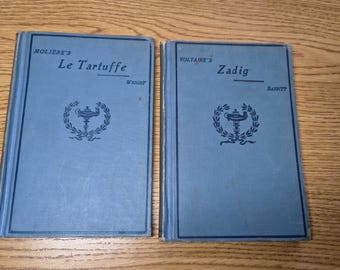 French Language Classics - Moliere's Le Tartuffe & Voltaire's Zadig - Collectors!