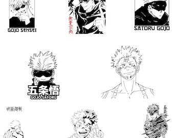 Anime svg png Bundle, Anime clipart, Anime vector, Instant Download