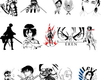 Anime svg Bundle, Anime Clipart, Anime Vector, Anime Png, Instant Download