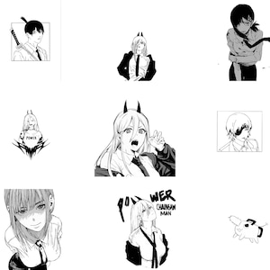 Bundle de vecteur Anime, clipart Anime, pochoir Anime, téléchargement immédiat