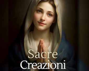 Virgin Mary Art Print: Catholic Religious Icon (Digital Download)