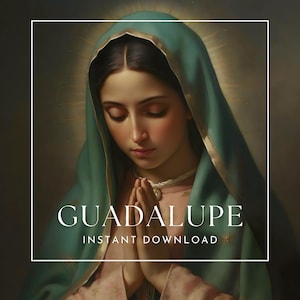 Nuestra Señora Virgen de Guadalupe Alta calidad para impresiones a gran escala Arte cristiano católico Bellas artes obra devocional iglesia inspirada fe oración
