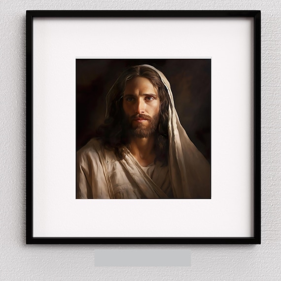 イエス・キリストの肖像画：ルネサンス様式のカトリック美術（デジタル