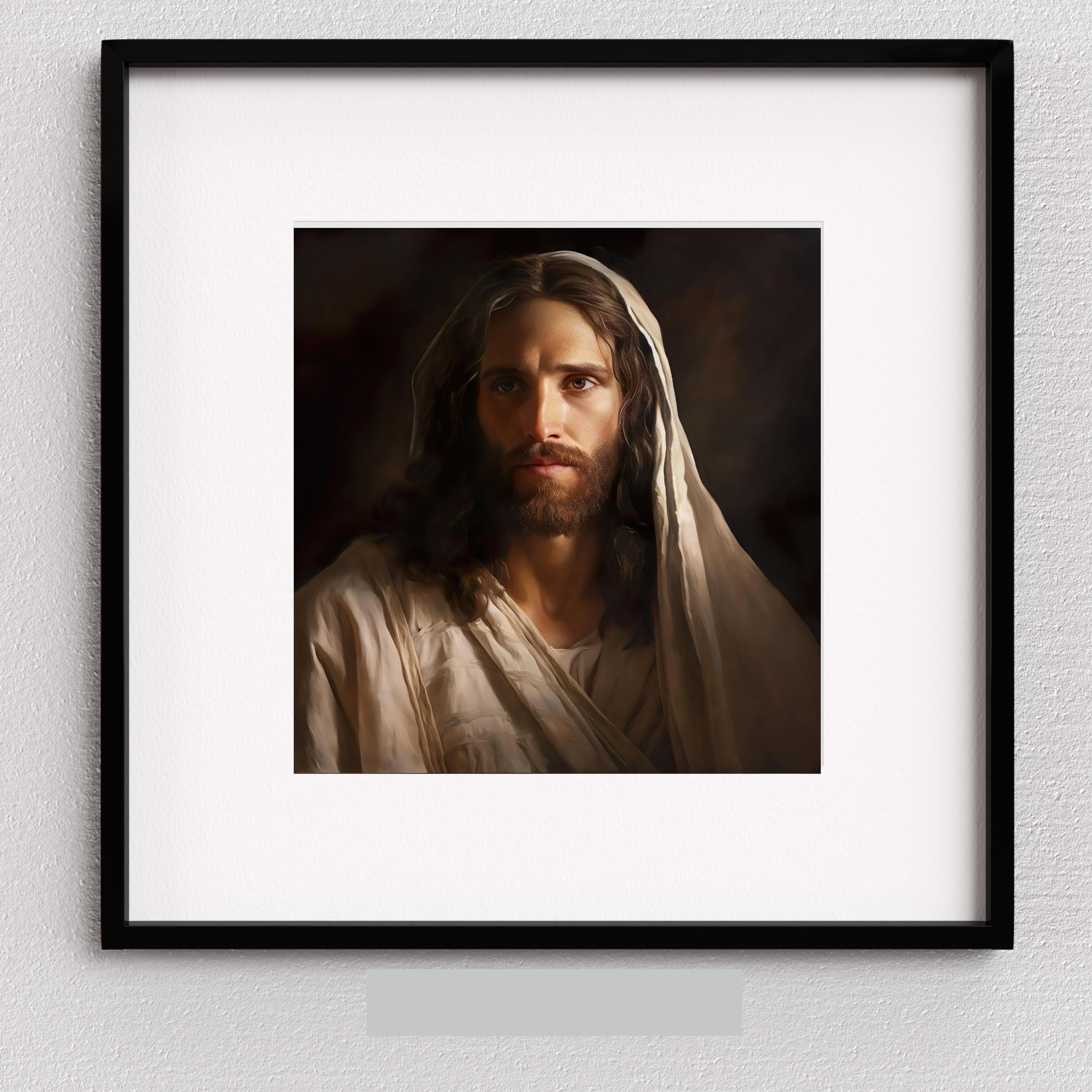 イエス・キリストの肖像画：ルネサンス様式のカトリック美術（デジタル