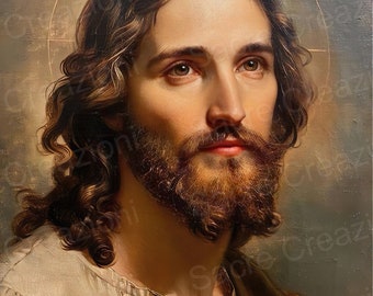 イエス・キリストの肖像画（リアリズム） イエス・キリストの肖像画（リアリズム） Amazon.co.jp: イエス