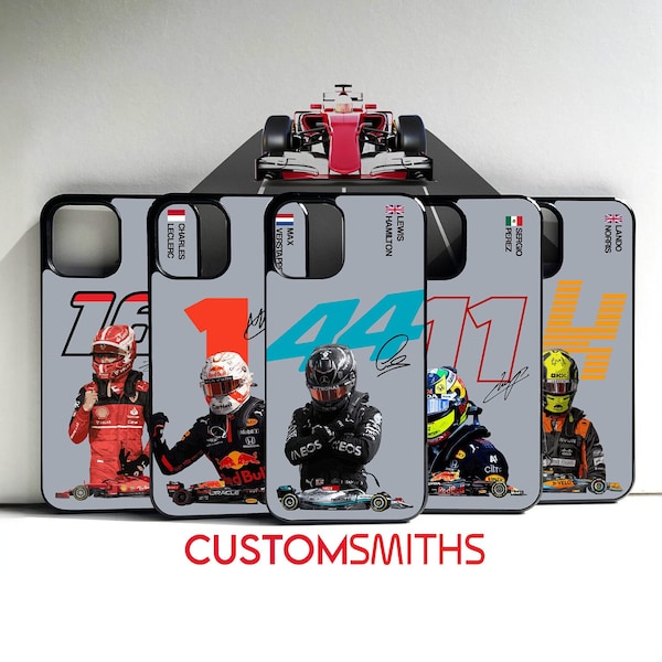 F1 Formule 1 Lando Norris Hamilton Coque pour iPhone, iPhone 14 Pro Max, iPhone 13 12 11 X XR XS SE 8 7