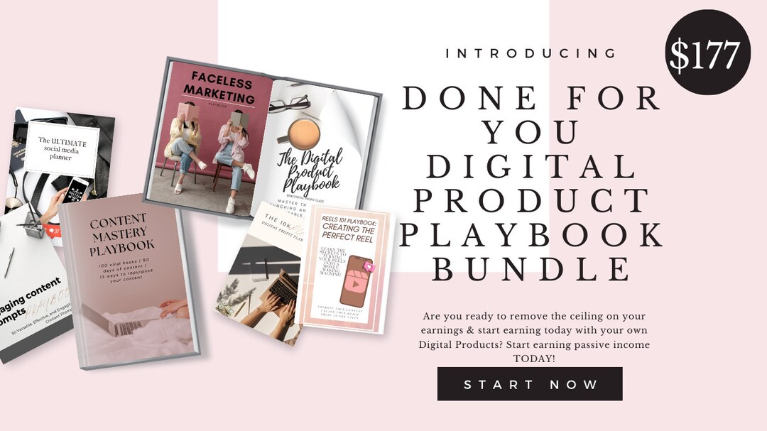 Done for You - Digital Marketing Product Playbook - Etsy