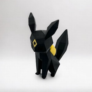 Umbreon Low Poly Teclado mecánico Switch Fidget Toy / Alivio del estrés, ASMR, TDAH, TCG, Pulsador de botones, Anime, Sensorial, Multicolor