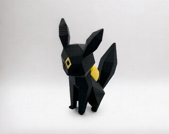 Umbreon Low Poly Mechanical Keyboard Switch Fidget Toy | Stress Relief, ASMR, ADHD, TCG, Button Clicker, Anime, Sensory, Multi-Color