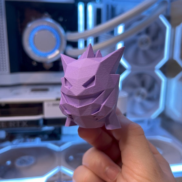 Gengar Low Poly Mechanical Keyboard Switch Fidget Toy | Stress Relief, ASMR, ADHD, TCG, Button Clicker, Gaming, Anime, Sensory
