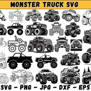 Monster Truck Svg bundle, Truck Svg, Monster Truck Vector, monster truck shirt, Car svg, Off Road Svg, Cut files for Cricut, Silhouette