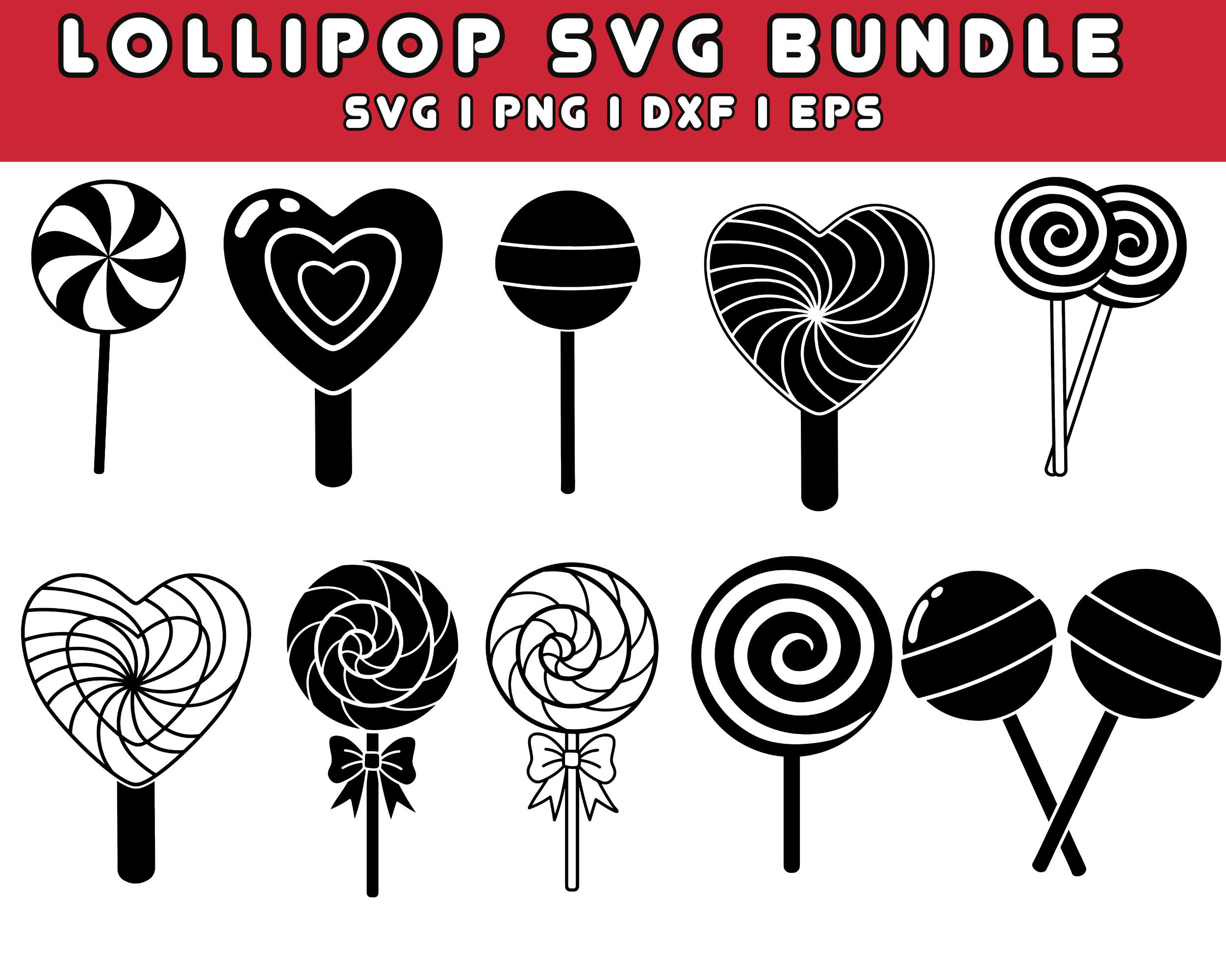 Lollipop SVG Bundle: Candy Party Cut Files (instant Download) - Etsy