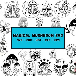 Mushroom Svg,Mystical Mushroom bundle svg,cottage core mushroom svg,Magic mushroom svg,Boho Mushroom svg,mushroom shirt, floral mushroom svg